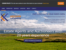 Tablet Screenshot of keownauctioneers.com